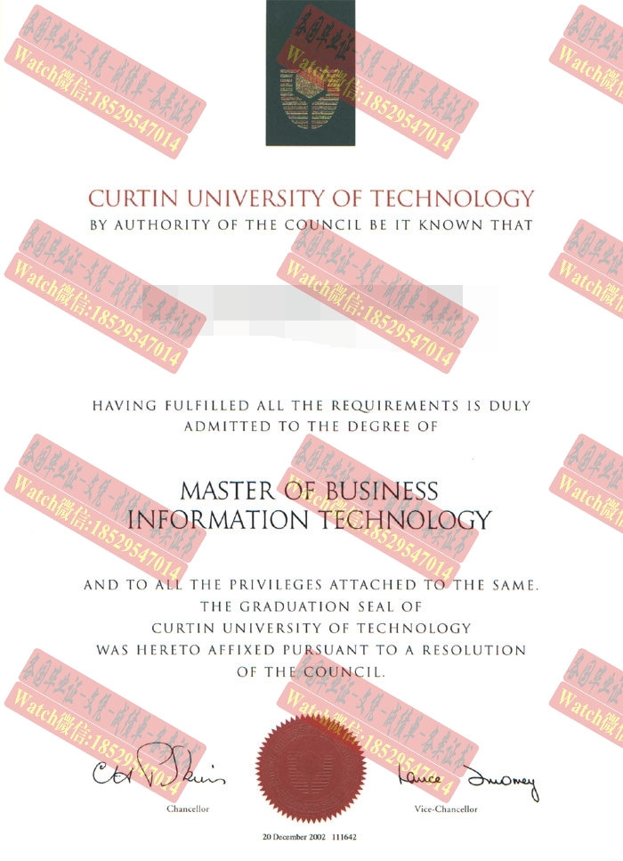 一比一原版科廷理工大学文凭学位