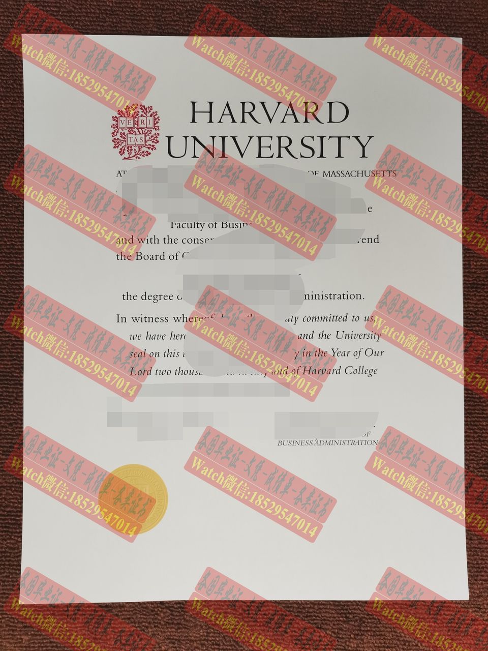 办理哈佛大学文凭学位