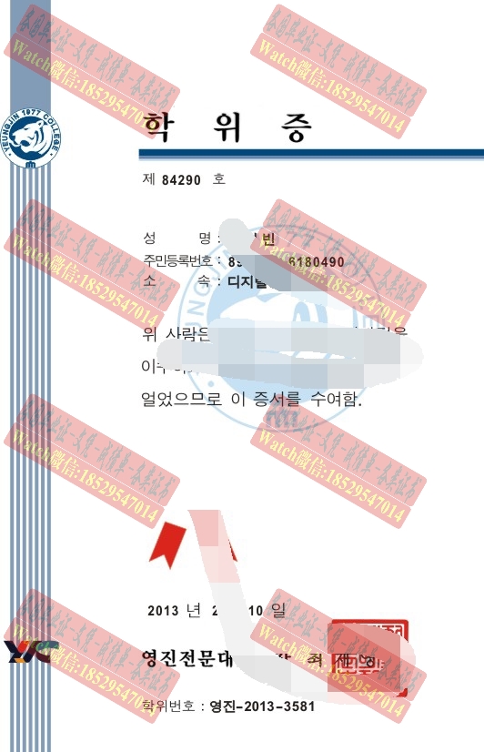 在线办理永进专门大学学位证书