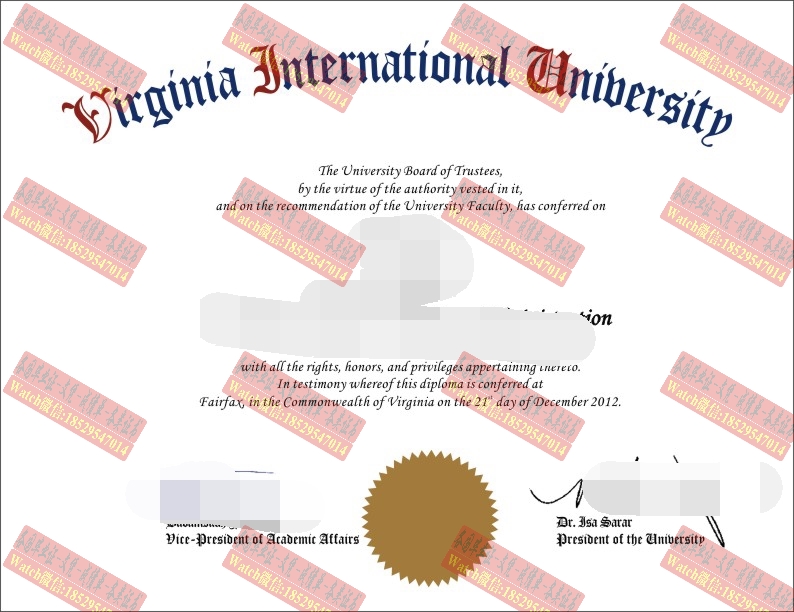 在线办理维吉尼亚州国际大学学位证书