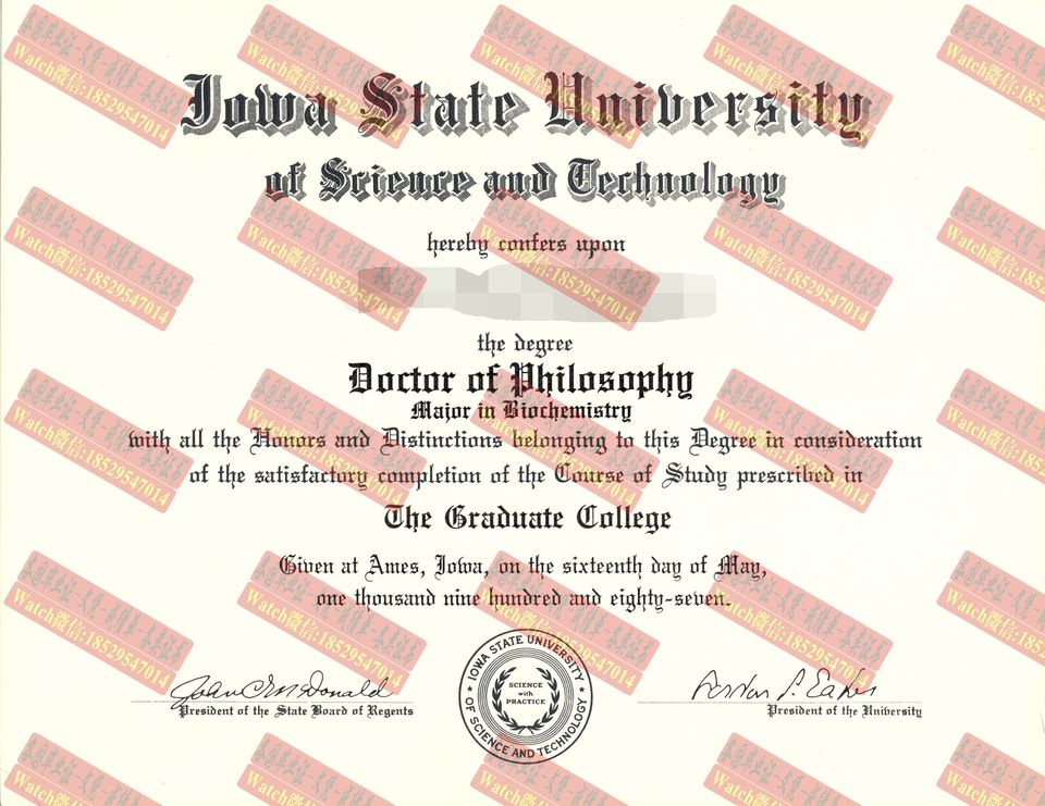 在线办理购买爱荷华州立科学与技术大学文凭学位学位证书