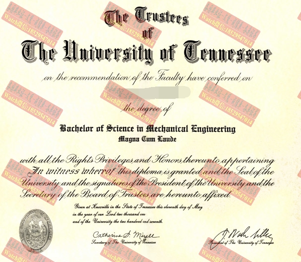 定制田纳西大学文凭
