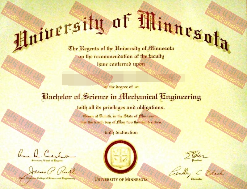 精仿明尼苏达大学德卢斯分校文凭